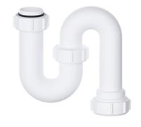 PlumbEZ Swivel S Trap 32mm (1.1/4'') Basin Waste Sink Trap with 75mm Water Seal, Bathroom Sink Waste