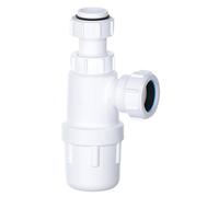 PlumbEZ Telescopic Adjustable Bottle Trap - 32mm (1.1/4") Sink Waste Trap with Internal Pipe Support - 3 Year Warranty