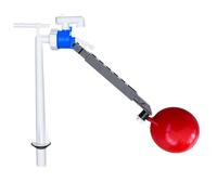 PlumbEZ Toilet Cistern Fill Valve Bottom Entry with Float - 1/2" Toilet Fill Valve with Adjustable Arm | Ballcock for Toilet Cistern with Ball Float
