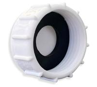Plumbez Universal Appliance Blanking Cap, Easy Fit Sink Trap Blanking Cap With Washer, 32mm (1.25") White Appliance Cap