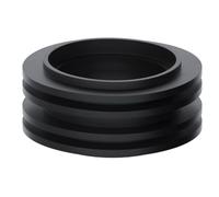 PlumbEZ Universal Black Rubber Flush Pipe Washer Inlet Pan Connector for Toilet Cistern - Low Level Flush Cone Seal Creates a Leak Free Internal Toilet Seal Between The Pipe and The Toilet Pan