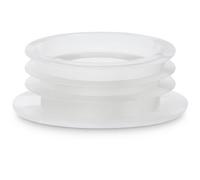 PlumbEZ Universal Clear Flush Pipe Inlet Pan Connector - Toilet Cone Washer and Pipe Seal for Secure Leak-Free WC Pan Installation