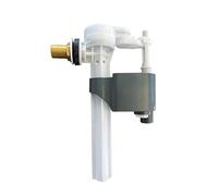 PlumbEZ WRAS Side Entry Toilet Fill Valve with 1/2" Brass Threads, Cistern Fill Valve with Air Gap Design & Adjustable Float. Side Entry Toilet Float with Compact Design for High & Low Pressure