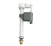 PlumbEZ WRAS Toilet Fill Valve 1/2" BSP Brass Thread, 10" Cistern Fill Valve Bottom Entry with Air Gap Design & Adjustable Float. Bottom Entry Toilet Float Compact Design for High & Low Pressure