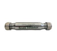PlumbEZ WRAS Water Softener Scale Inhibitor - 15mm compression Limescale Filter - Inline Water Softener and Magnetic Water Conditioner - Protects