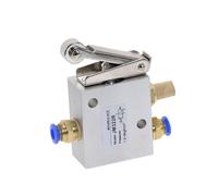 plumbify Store 1PCS Pneumatic Valve Switch JM322R 2 Position 3 Way Female Thread 1/4" 12mm Roller Lever Air Mechanical Valve(6MM)