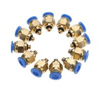 plumbify Store 20PCS 4mm Tube M5 Thread Pneumatic Fitting Quick Joint Connector PC4-M5 Air Pipe Pneumatic Quick Fittings
