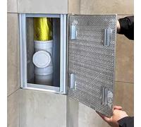Plumbing Access Door Panel, Tileable Shower Wall Cover, Waterproof Inspection Hatch, Recessed Design with Suction Cup, 22x28in for Easy Bathroom Maintenance