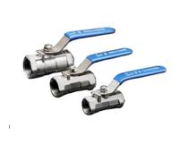 Plumbing Connection Ball Valve Switch Female Threaded Stainless Steel Faucet SS304 1/4" 3/8" 1/2" 3/4" 1" 1-1/4" 1-1/2"(4")