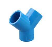 Plumbing Fitting,PVC Y 3-Way Connector Multicolor Multiple Sizes for Garden Irrigation Aquarium(Blue,40mm)