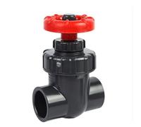 Plumbing Fittings Ball Valve 1pcs Hi-Quality UPVC Gate Precision Flow Control PVC Sluice Valves for I.D 20/25/32/40mm (Inner Dia 63mm(DN50))