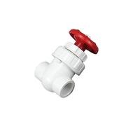 Plumbing Fittings Ball Valve 1pcs I.D 20/25/32/40mm Gate Valve Precision Flow Control PVC Sluice Valves PVC Valve (Color : White Size : Inner Dia 32mm(DN(Blanc,Inner Dia 20mm(DN15))