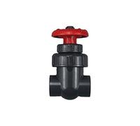 Plumbing Fittings Ball Valve Hi-Quality UPVC I.D 20/25/32/40mm Gate Precision Flow Control PVC Sluice (Nero,Inner Dia20mm(DN15))