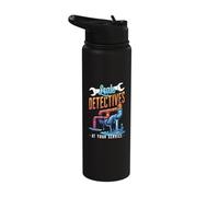 Plumbing Leak Detectives Funny Plumber Stainless Steel Insulated Water Bottle