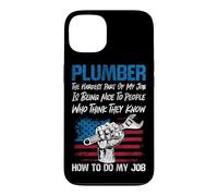Plumbing Plumber American Usa Flag Patriotic Plumber The Case for iPhone 13