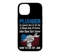 Plumbing Plumber American Usa Flag Patriotic Plumber The Case for iPhone 14