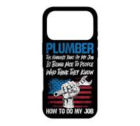 Plumbing Plumber American Usa Flag Patriotic Plumber The Case for iPhone 17 Pro