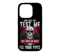Plumbing Plumber Christian Vintage Thou Shall Not Test Me Case for iPhone 14 Pro