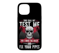 Plumbing Plumber Christian Vintage Thou Shall Not Test Me Case for iPhone 15