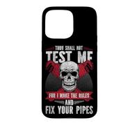 Plumbing Plumber Christian Vintage Thou Shall Not Test Me Case for iPhone 15 Pro Max