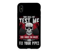 Plumbing Plumber Christian Vintage Thou Shall Not Test Me Case for iPhone XS Max