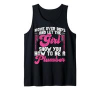 Plumbing Plumber Female Vintage Move Over Boys and Let The Tank Top