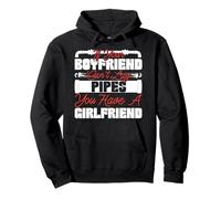 Plumbing Plumber If Your Boyfriend Can't Lay Pipes You Have Pullover Hoodie