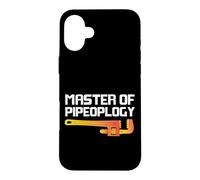 Plumbing Plumber Pun Master Of Pipeoplogy Case for iPhone 16 Plus