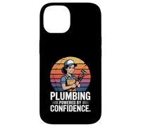 Plumbing Powered By Confidence Funny Plumber Case for iPhone 14