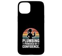 Plumbing Powered By Confidence Funny Plumber Case for iPhone 15 Plus