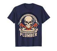 Plumbing Tradesman Skull Fixing What Others Won't T-Shirt