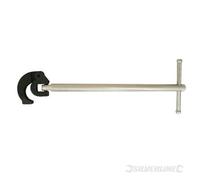 Plumbing Wrenches Adjustable Basin Wrench 280mm Adjustable pivot head for hard to reach bath and basin tap nuts. Hardened steel jaws. Fits 1/2" and 3/4" nuts. Length 280mm.