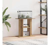 Plumbpyr Aquarium Stand, Artisan Oak Wood Material, 60 x 30 x 60 cm, Sturdy Aquarium Base Cabinet with Storage Space and Shelf for Living Room, Office, Hallway, Cellar