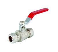 Plumbright Compression Lever Ballvalve 28mm - Water Only