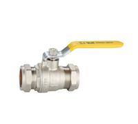 Plumbright Lever Ball Valve Yellow Handle 28mm Prlbv28Yel