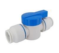 Plumbright White Plastic Push-Fit 22mm Hand Tighten Valve Union Svhu6744M