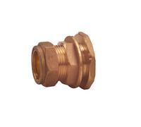 Plumbsure Compression Straight Tank Connector, (Dia)15mm