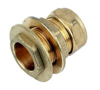 Plumbsure Compression Straight Tank Connector, (Dia)22mm