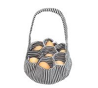 Plumdrop Foldable Eggs Collection Basket 7 Pockets Chicken Eggs Storage Bag Convenient Collecting Bag for Home Farm Garden Use