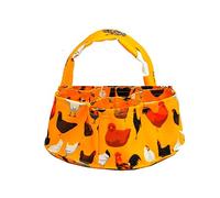 Plumdrop Foldable Eggs Collection Basket 7 Pockets Chicken Eggs Storage Bag Convenient Collecting Bag for Home Farm Garden Use