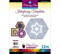 PlumEasy Patterns Morning Star Interfacing Template 12-Pack, Polyester, White