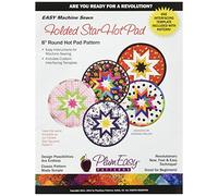 PlumEasy Patterns Rounded Folded Star Hot Pad, Light Blue
