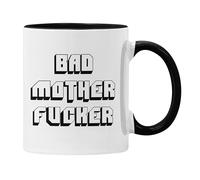 Plumfoolery Bad Mother F**ker Mug Funny Pulp Fiction Inspired Mug for Him or Her (Black)
