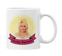 Plumfoolery Dolly Parton Mug Country Music Gift, Present for Him Her (White)