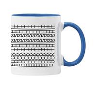 Plumfoolery Funny Hidden Message Mug - Fu*k This Sh*t - Viral Optical Illusion Mug - Handmade in the UK - Secret Swear Mug for Work - Dishwasher Safe (Blue)