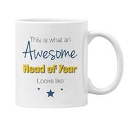 Plumfoolery Head of Year Mug Coaster This is What an Awesome Head of Year Looks Like Gift Him Her (White) (White Mug)