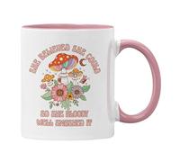 Plumfoolery Motivation Mug She Believed she Could so she Bloody Well Smashed it (Pink)