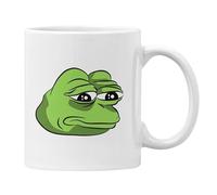 Plumfoolery Pepe Frog Mug Internet Meme Funny Gift Boys Club Myspace 4chan (White)