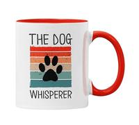 Plumfoolery The Dog Whisperer Mug Funny Gift Dog Owner Vet Veterinary Nurse (Red)