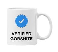 Plumfoolery Verified Mug, Twitter, Funny Social Media Gift Him Her (White)